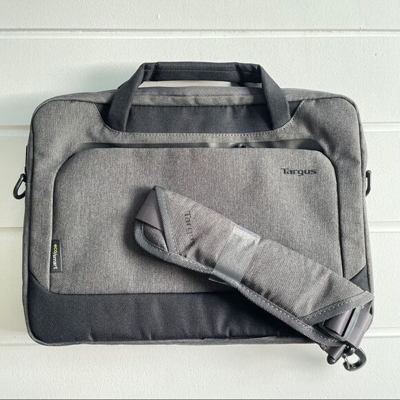 Targus Light Grey 14" Cypress Slimcase Laptop Bag With Ecosmart - Picture 6 of 10